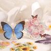 Butterfly Flower Journal Stickers - Waterproof PET Paper Stickers for Journals