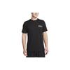 Sportswear Letter Pattern Printed Crew Neck Short Sleeve T-Shirt Men Tops Black FV1414-010
