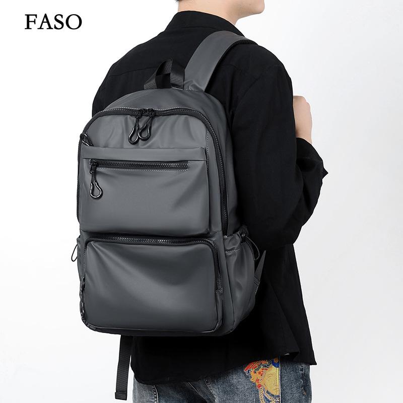 Новый унисекс однотонный водонепроницаемый и дышащий деловой модный повседневный универсальный рюкзак для повседневного использования