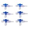 6pcs 3-Way Stopcocks 3-Way Valve Plastic Water Valve Medical Ball Valve School Projects