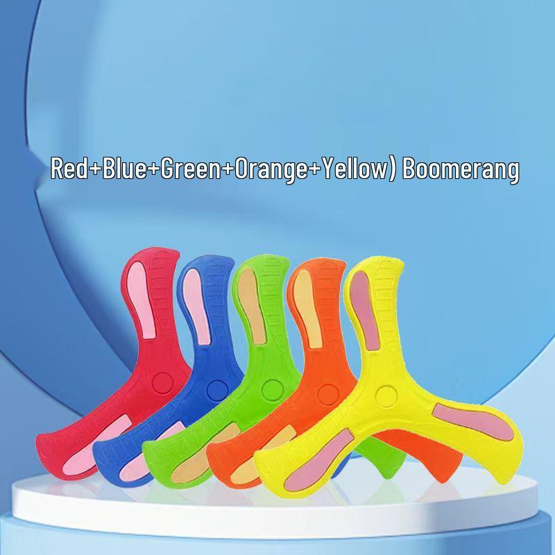 Детская игрушка-бумеранг EVA с тремя лопастями - Интерактивный возвращающийся треугольник для игр на открытом воздухе для мальчиков и развлечений для родителей и детей