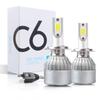 2x H7 LED H11 H4 Hi/Lo H1 H3 H8 HB1 HB3 HB4 HB5 HIR2 H13 H27 9005 9006 Лампы для автомобильных фар 3000K 6000K 8000K COB C6 автомобильные фары