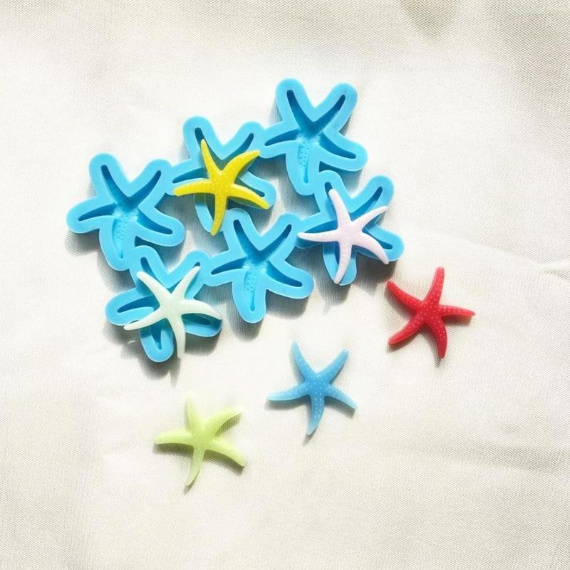 Crystal Epoxy Mold Earrings S Jewelry Mold Hanging Pendant Decoration Starfish Irregular Silicone Mold
