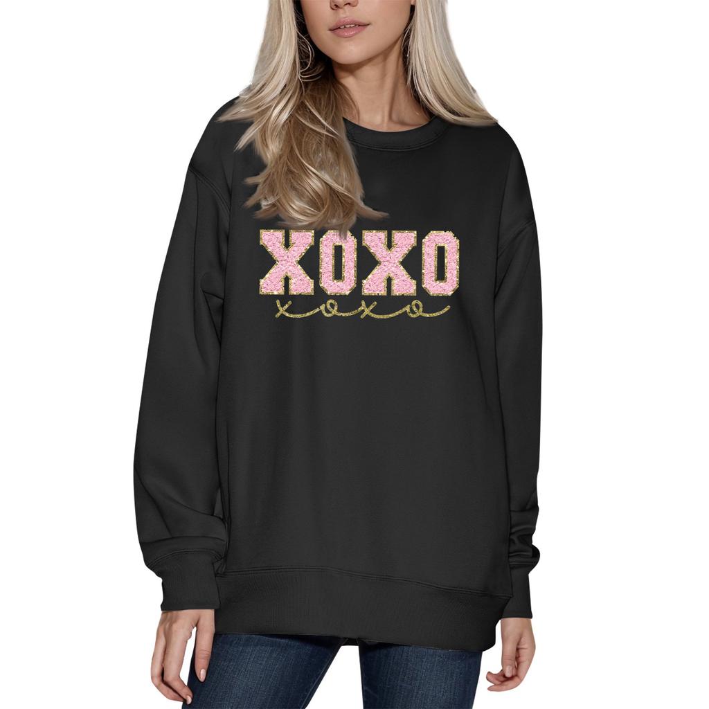 Женский модный принтованный свитер с длинным рукавом и круглым вырезом