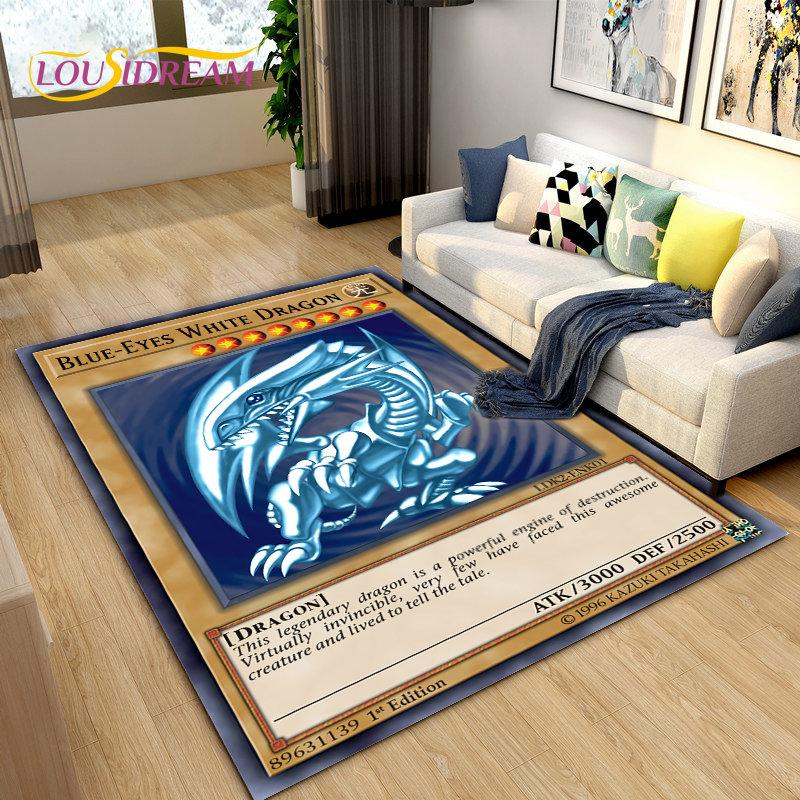 Yu-Gi-Oh MONSTER CARD Большой ковер в стиле аниме, ковер для гостиной, спальни, дивана, коврик для украшения, детский нескользящий напольный коврик