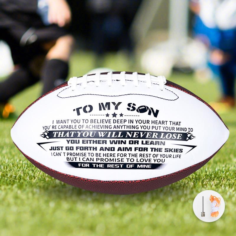 1 шт. Стандартный американский футбольный мяч для тренировок на открытом воздухе и любительских игр с официальным стандартным размером, размер 9 для регби