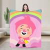 PPlims Blanket Cartoon  Flannel Awesome Warm Throw Blanket for Coverlet Spring Autumn