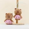 Adorable Capybara Animal Plush Doll With Soft Pp Cotton Filling For Bags And Keys