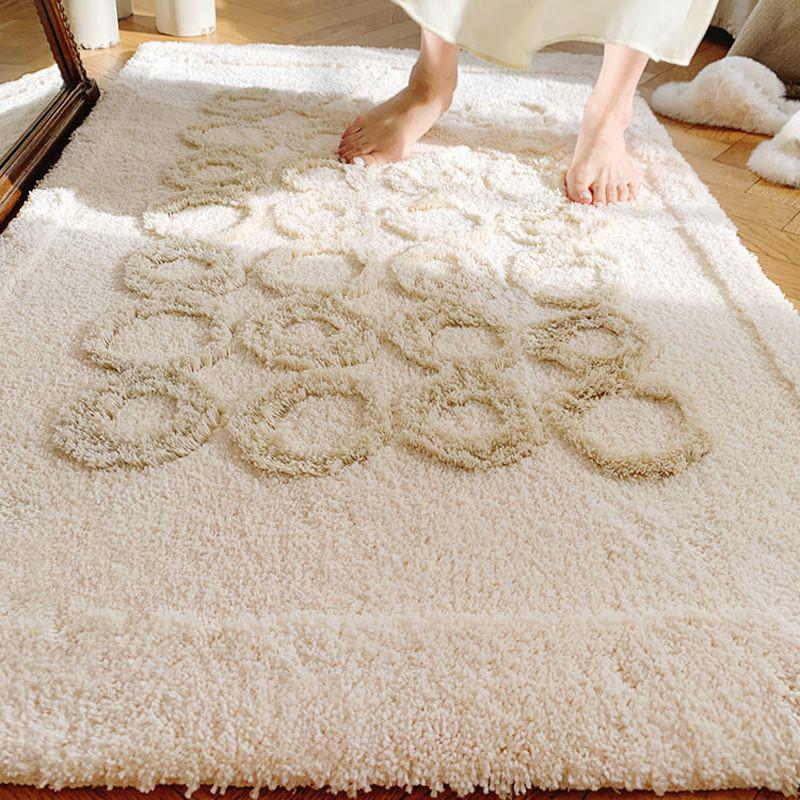 Высококачественный французский ковер с ворсовым покрытием и стеганым рисунком: Спальня, Эркер, Прикроватный коврик - Влагопоглощающий и противоскользящий для дома и гостиной