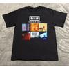 Футболка с принтом группы Nine Inch Nails Мужская и женская с коротким рукавом Футболки люксового бренда Летние топы Винтажная уличная одежда Y2k
