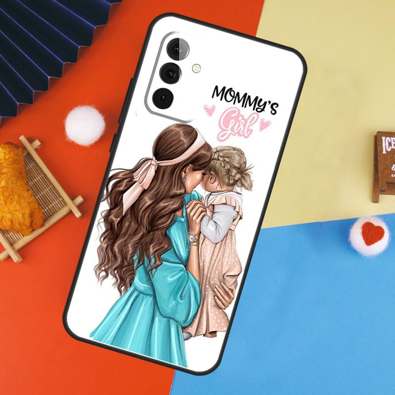 Beautiful Mother Daughter Son Case For Samsung Galaxy A53 A33 A13 A54 A34 A14 A56 A36 A16 A06 A12 A32 A52 A35 A17 A15 A55