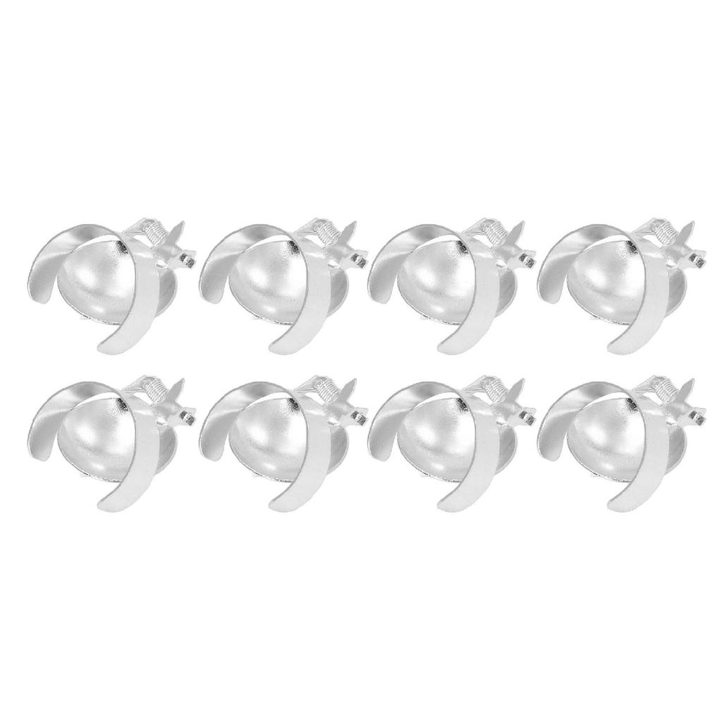 8 шт. Автоматический гаситель свечей, украшение на свечи, металлический зажим, фитиль, пламя, гаситель свечей, серебро