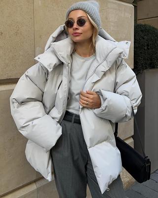 Стеганая куртка, женская зимняя свободная парка, пальто, винтажная куртка-хлеб, верхняя одежда, офисные женские теплые куртки