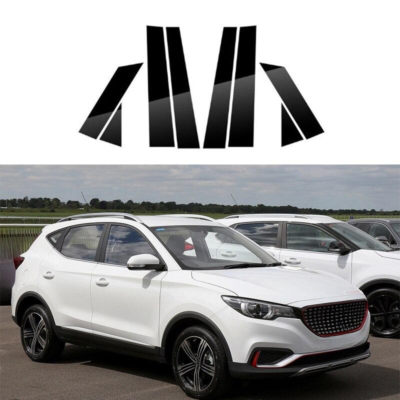 Для MG ZS 2018, 2019, 2020, 2021, 2022, 2023, полированные стойки, накладка на окно автомобиля, наклейки на колонку BC, автомобильные аксессуары