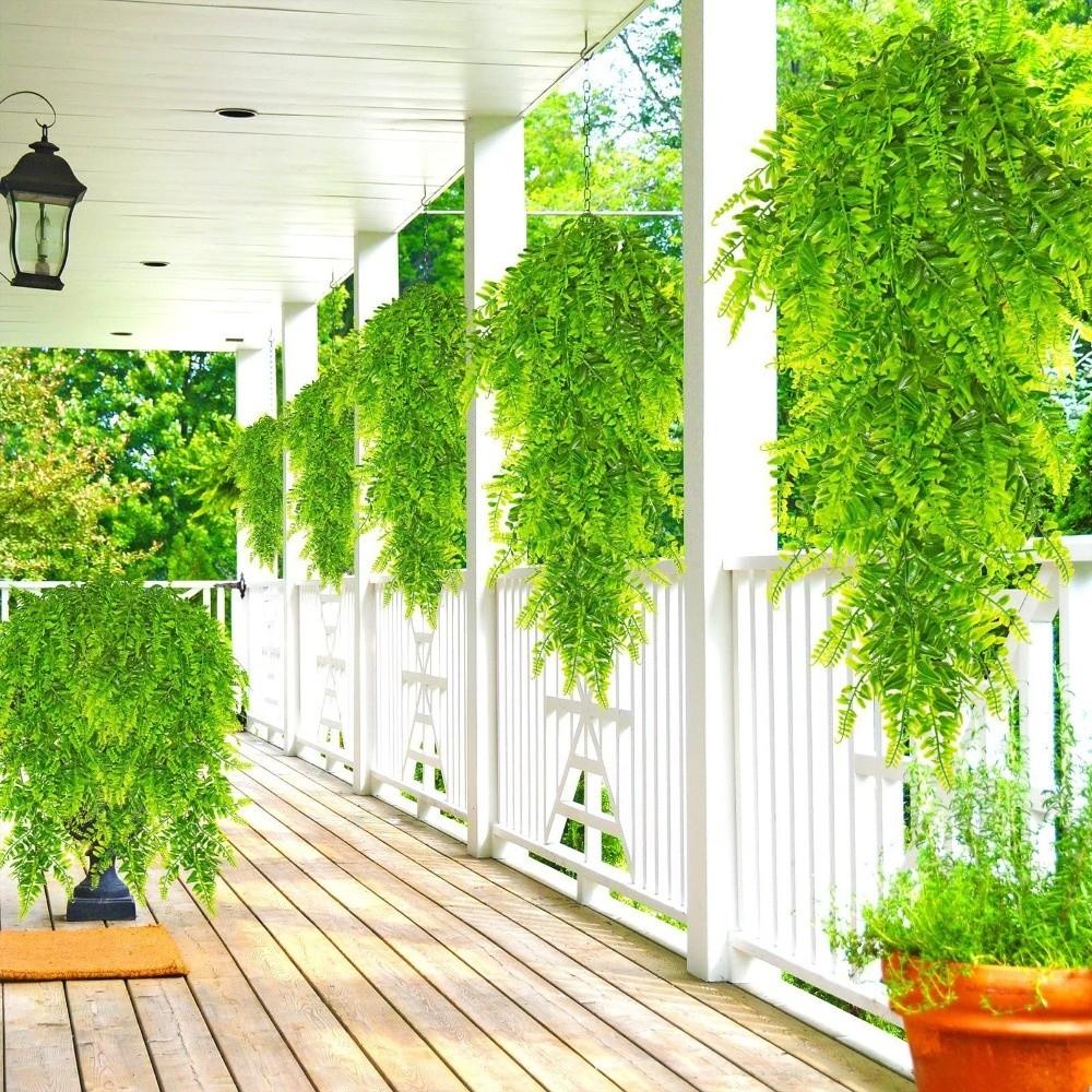 2pcs 29.92in Fake Hanging Plant Green Wall Hanging Plant Decor Artificial Greenery  Balcony