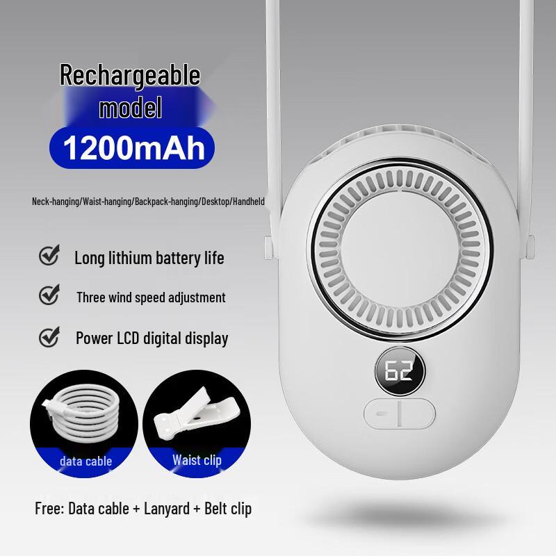 Портативный носимый мини-вентилятор с USB-зарядкой