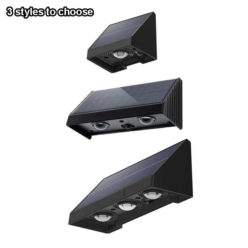 Солнечный настенный светильник уличный фонарь для крыльца освещение водонепроницаемая светодиодная лампа автоматическое освещение ночью для сада двора балкона