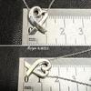 Б/у [Новый полированный] Tiffany & Co. Серебряное колье Tiffany 925 Paloma Picasso 'Любящее сердце'