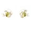Excellent CHANEL Pierce Mini COCO Mark Flower Pearl gold Women C24V Used