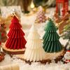 8X11cm Christmas Tree Aromatherapy Candles Gifts Soy Wax Desktop Ornaments Home Decoration Creative Souvenirs Cyclone Shape