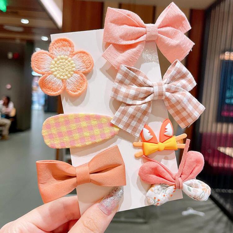 Princess Hair Accessories Cloth Hair Bow Clips & Barrettes for Baby Girls Toddlers Teens Kids
