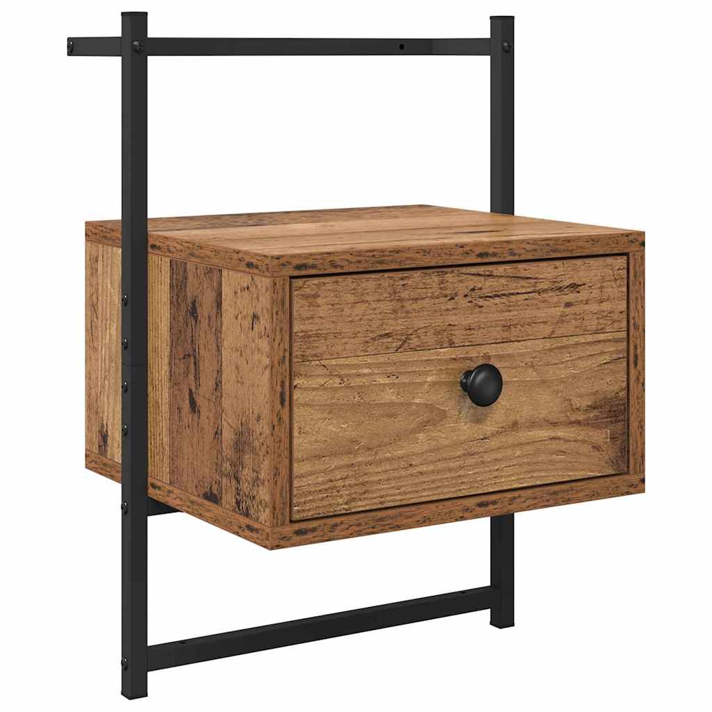 Nightstand with Drawers Reclaimed Wood Look 35 x 30 x 51 cm Engineered Wood