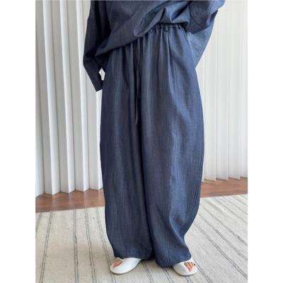 Весна Лето Японские Ленивые Повседневные Женские Брюки Простые Под Все Удобные Свободные Брюки-Шаровары