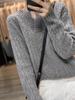 Women's Retro Argyle V-Neck Cashmere Sweater - Versatile Autumn/Winter Cable Knit Pullover