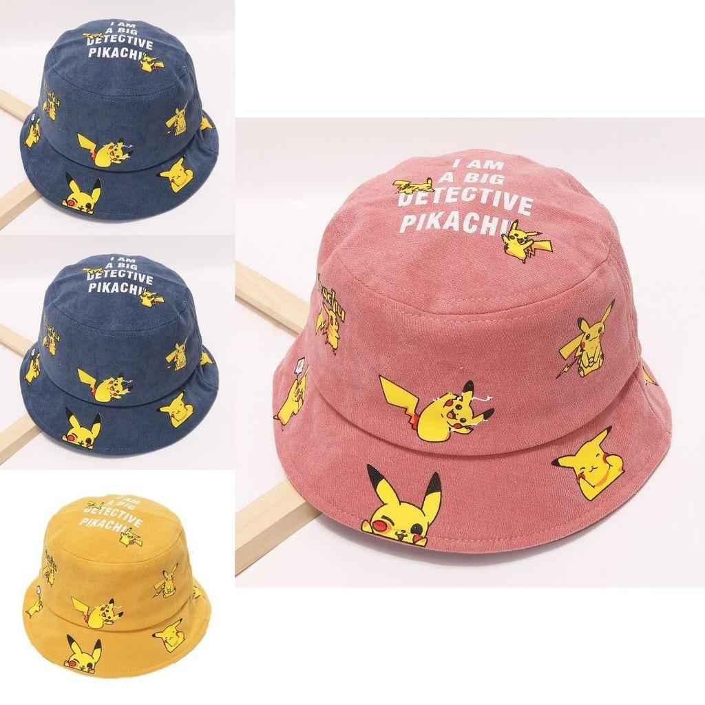 Pikachu Bucket Hat For Kids Premium Quality Cartoon Fisherman Cap