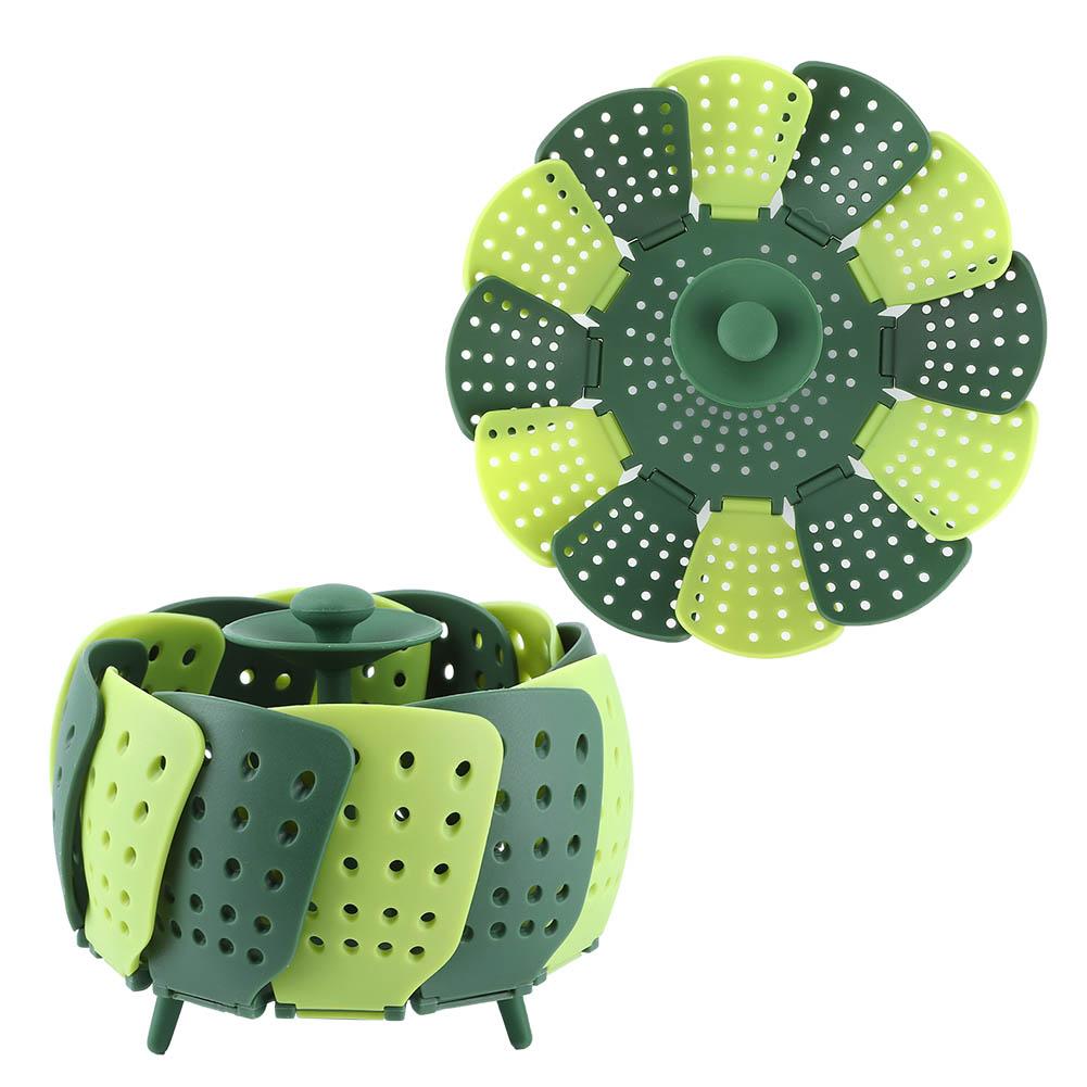 2 шт. Складная паровая корзина, устойчивая к высоким температурам, блюдо для приготовления овощей и фруктов