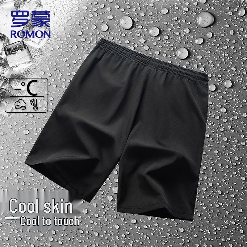 ROMON Men's Ice Silk Quick-Dry Sports Shorts