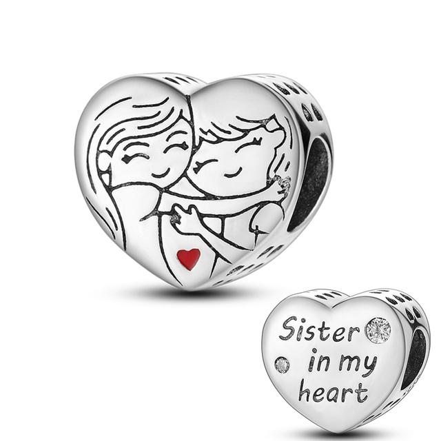 Брелок из стерлингового серебра 925 пробы, круглый болтающийся момент, брелок для ключей, держатель для сумки, подходят оригинальные подвески, бусины с буквами, рождественские