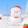 Mini Christmas Snowman Santa Hat Cartoon Animals Micro Landscaping Ornaments Resin Car Ornaments Christmas Decoration Gifts
