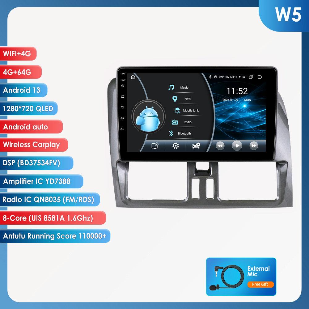 OSSURET 9" Carplay 4G BT 2din Android 13 автомобильный радиоприемник мультимедиа видеоплеер GPS навигация для Volvo XC60 2008-2017 головное устройство интеллектуальный экран SWC