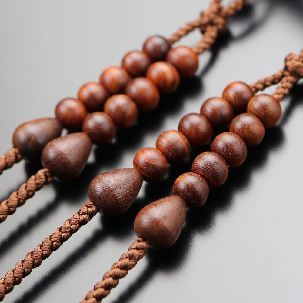 Nenju dot com Четки секты Сингон для мужчин Шакуни палисандр чистый шелк Санскритские четки тэнбо Четки Киото Распространение Киото 108 бусин