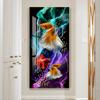 Chinese Style Wall Art Print Abstract Animal Poster Colorful Lucky Koi Fish Canvas Painting Luxury Home Decor For Living Room