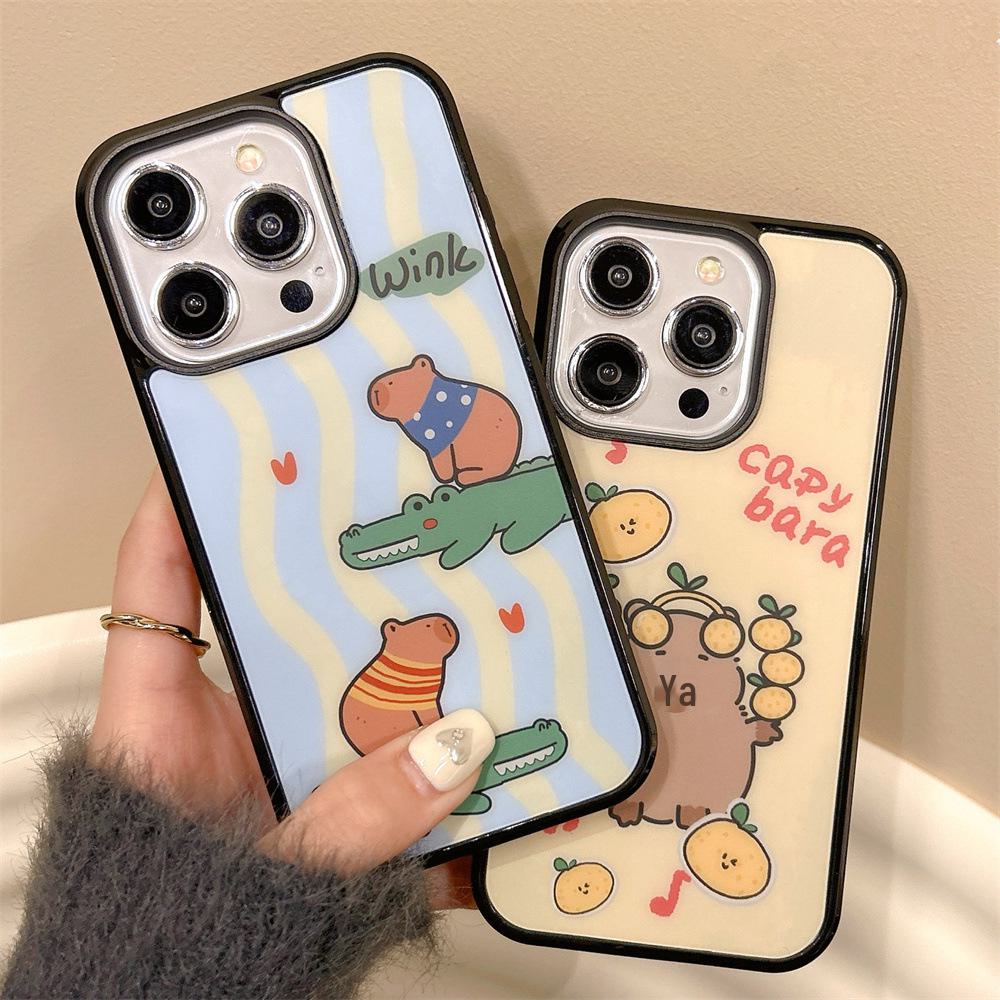 Иллюстрированный чехол с магнитным держателем для телефона Apple iPhone 15, подходит для iPhone 11/12/13 Pro Max. Разработан, чтобы быть мягким и защищать.