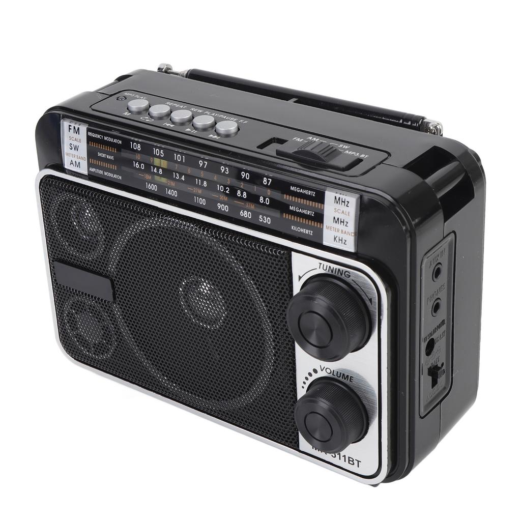 Портативный ретро-радио с двойным источником питания FM AM SW ретро-радио Bluetooth-динамик для дома и улицы