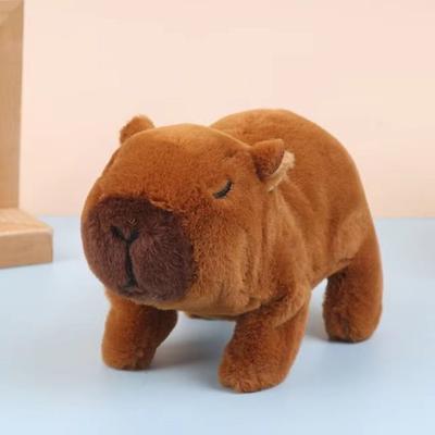 Игрушка Капибара Плюшевая Электронная Ходячая Пищащая Собака Электрическая Светящаяся Бегающая Поющая Капибара Смешная Может Ходить