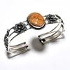 Ghost Eye Jasper Gemstone 925 Silver Plated Handmade Jewelry Cuff Bangle