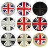 Горячая Распродажа Автомобильный Значок Флага Великобритании Union Jack, Круглая Металлическая Наклейка 3D с Окантовкой из Страз, Декор Автомобиля