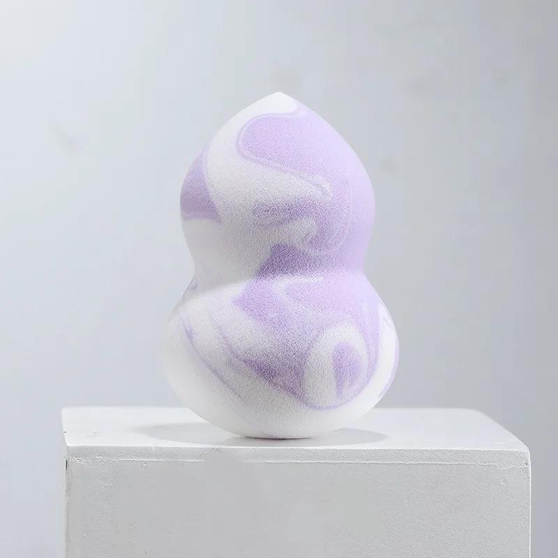 1Pc Makeup Sponge Beauty Egg Gradient Color Soft Double-sided Wet and Dual-use Fit Without Eating Powder