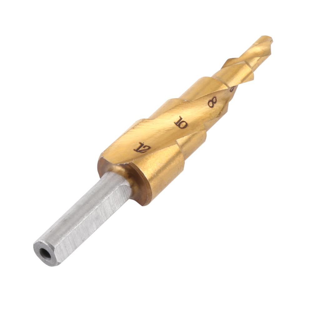 Triangular Shank HSS Step Drill Bit 4mm-12mm Step Drill Bits Step Drill Bit Various Materials