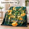 Dragon Ball Custom Name Flannel Throw Blanket Soft Warm for Sofa Bed Indoor Home Use