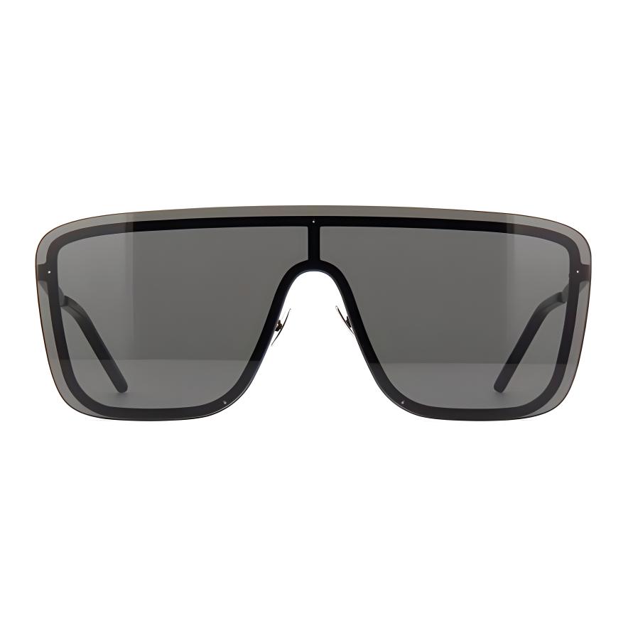 Saint Laurent Oversized Lens UV Protection Irregular Sunglasses Unisex sunglasses Black SL364-MASK-002