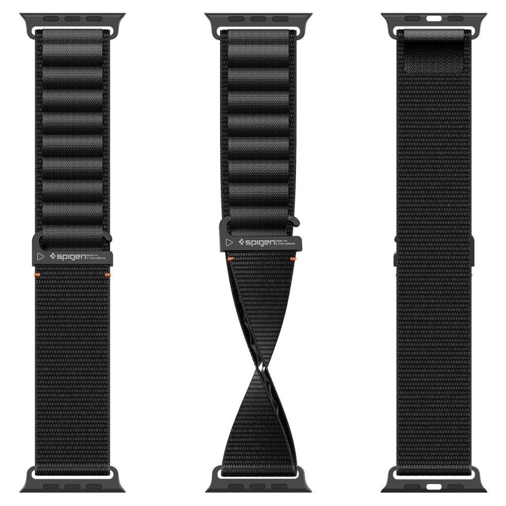 Pasek Pasek Spigen WBF1 na Apple Watch 44 / 45 / 46 / 49 mm - czarny