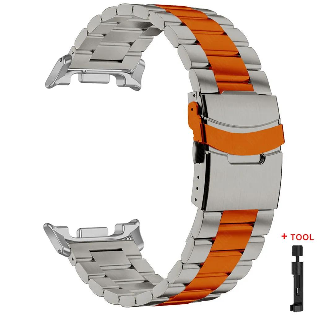 Роскошный металлический ремешок из титанового сплава для Samsung Galaxy Watch 8 40 мм 44 мм 8 Classic Galaxy Watch Ultra 2025 47 мм Ремешок Браслет для часов
