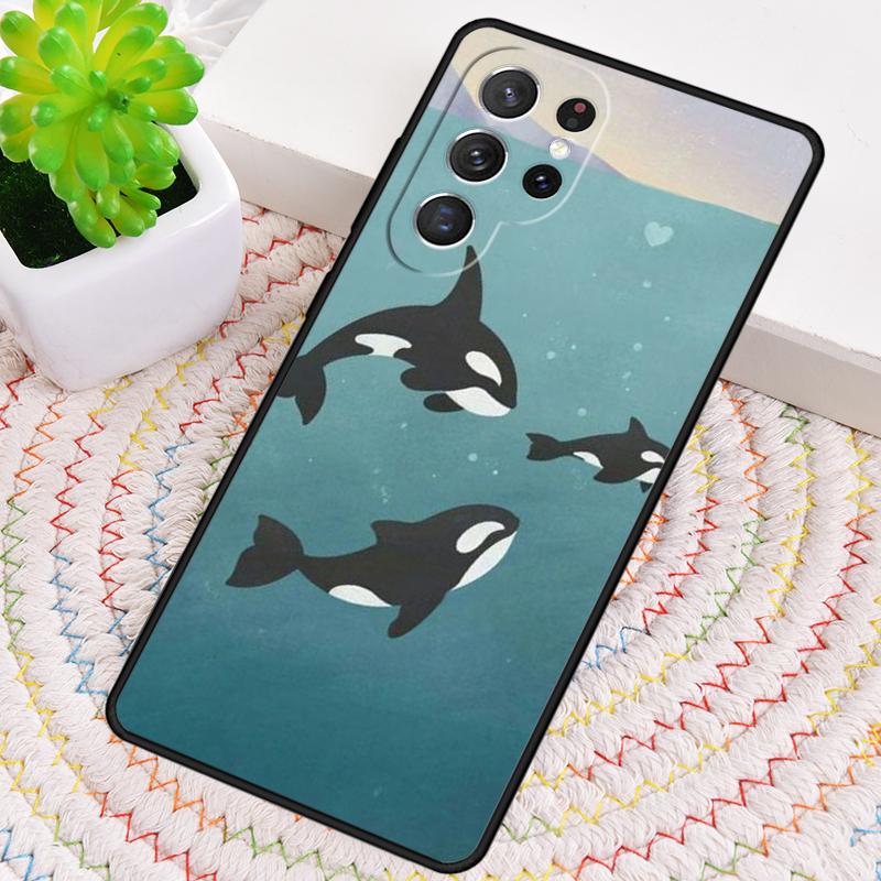 Косатки Косатки Мягкий Силиконовый Чехол для Телефона Для Samsung Galaxy note 10 pro S26 S25 S24 S23 S22 S21 Plus S25Ultra Capa Чехол