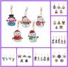 Алмазная картина Рождественская серия Брелок DIY Сумка Кулон Ювелирные изделия ручной работы Мини-украшение