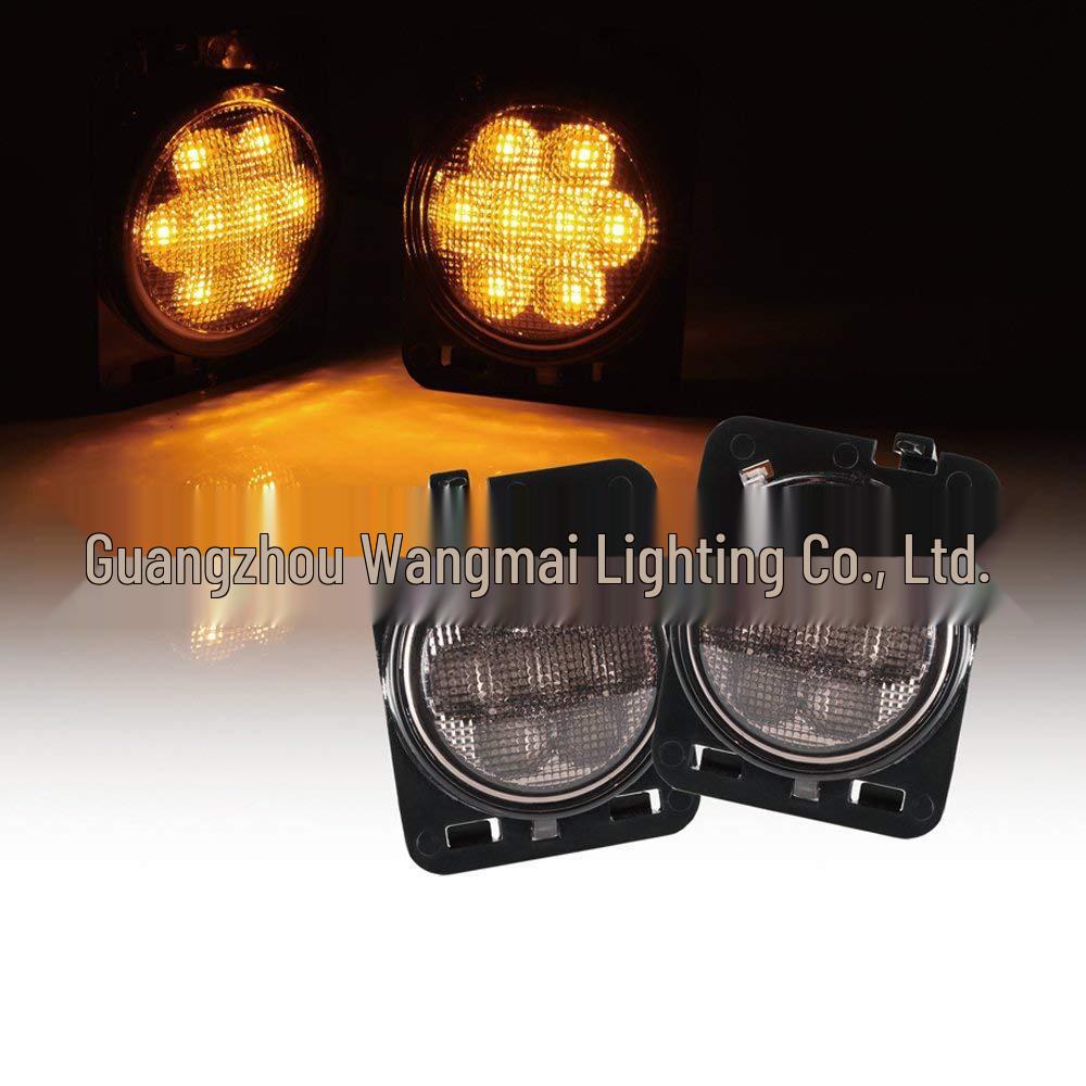 JEEP Wrangler Fender LED Amber Turn Signal Lights